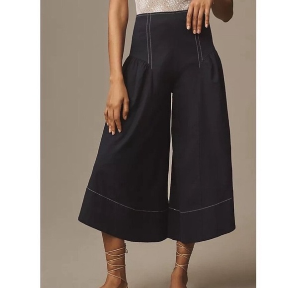 Anthropologie Pants - By Anthropologie Linen Extended Waist Pants